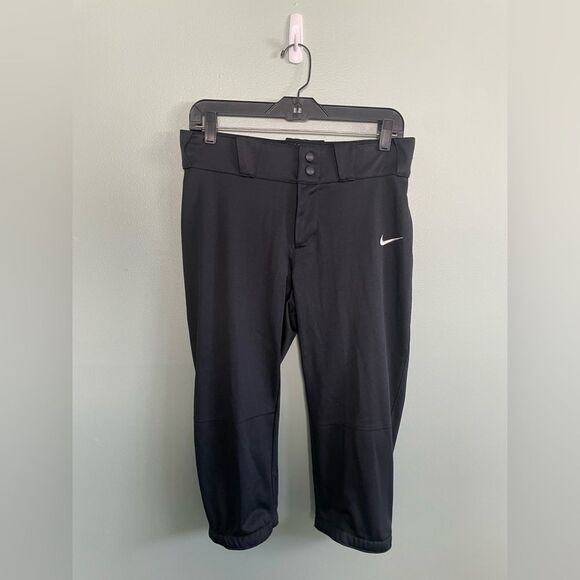 Nike women's diamond invader length fastpitch black pants - Picture 1 of 6